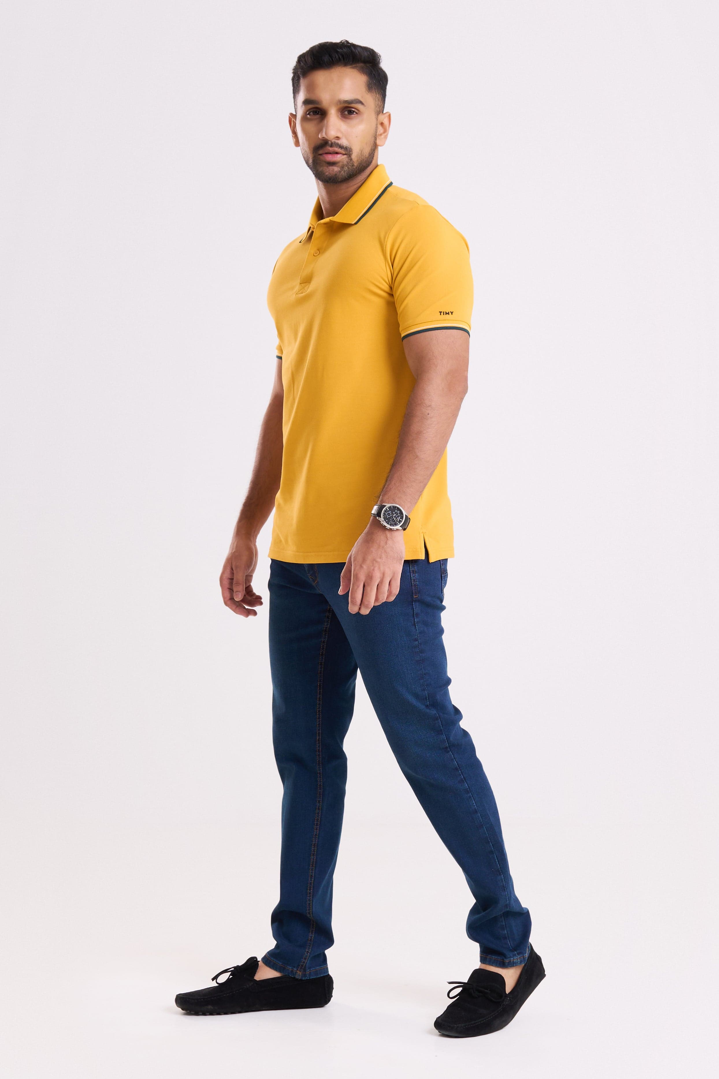 YELLOW POLO T-SHIRT