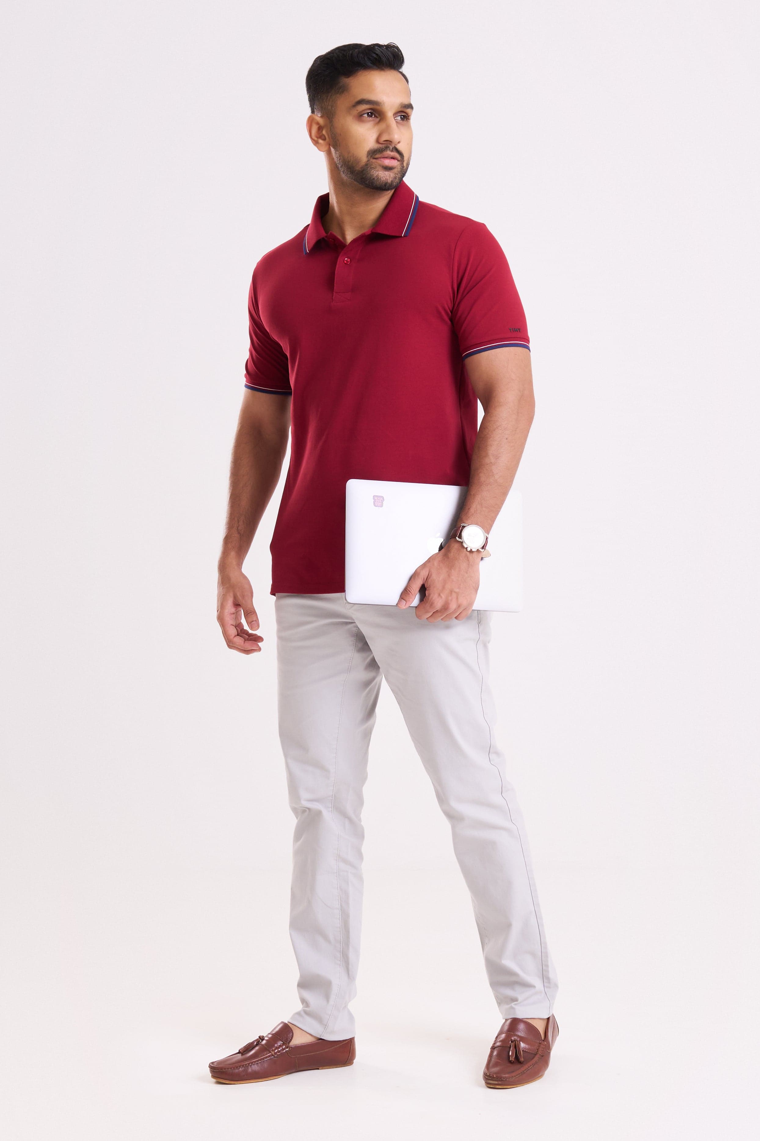 MAROON POLO T-SHIRT