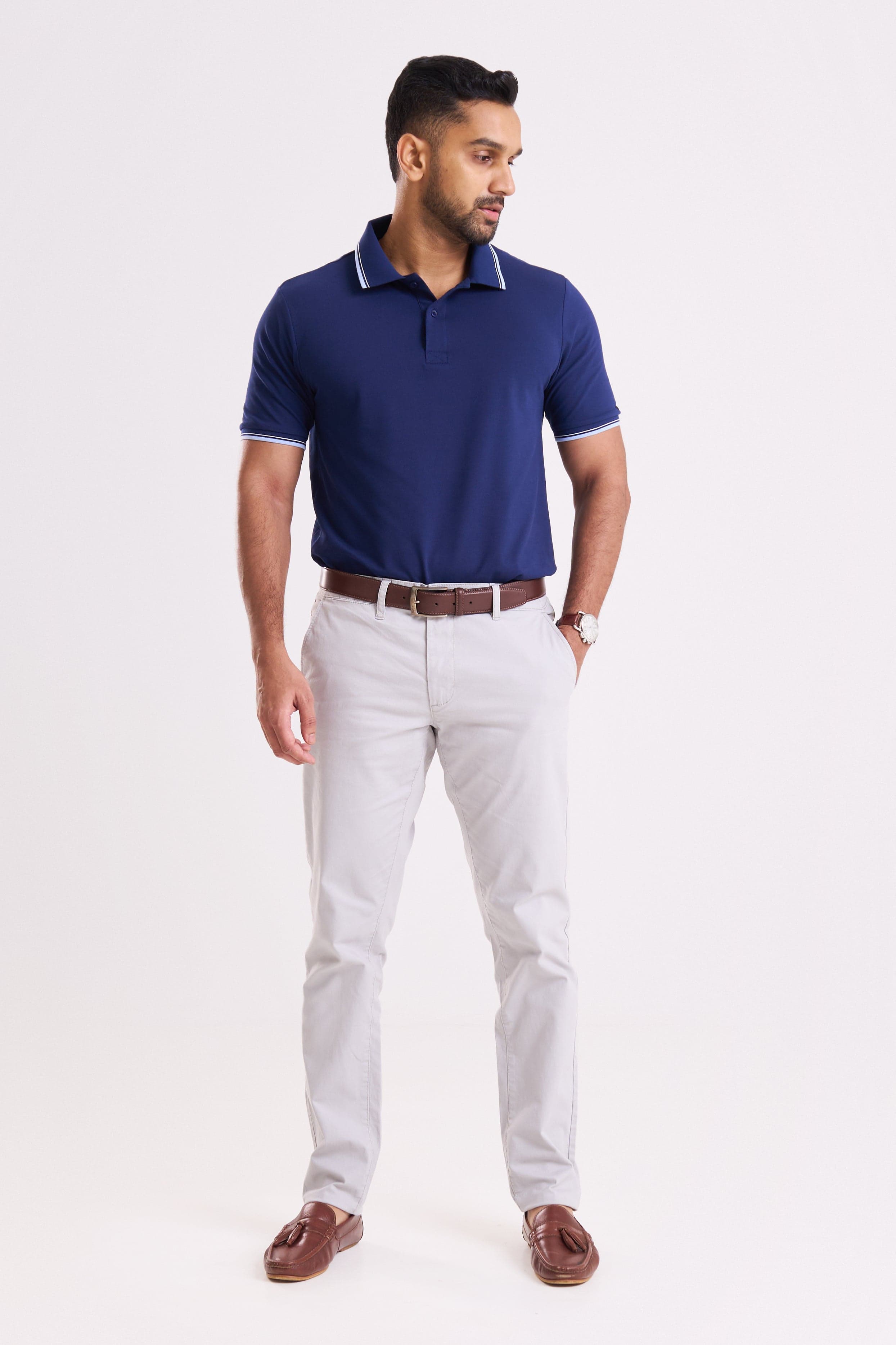 NAVY BLUE POLO T-SHIRT